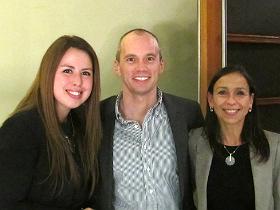 Srta. Javiera Guzmán, Dr. Anibal Scarella y Sra. Ximena Lyng