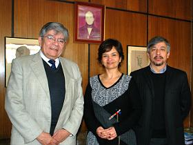 Dres. Antonio Orellana, Vilma Olave y Luis Foncea