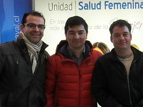 Dres. Francisco Gálvez, Javier Escalona y Andrés Herrera