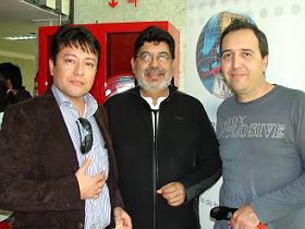 Dres. Oberdan Villarroel, Juan Rojas y Carlos Vargas
