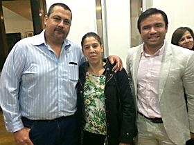 Dres. Ernesto Enríquez, Irina Martínez e Iván Garrido