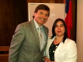 Sr. Luis Alberto Lindermeyer y Dra. Marisel Araya