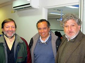 Dres. Erwin Guiesen, Francisco León y Arturo Navarrete