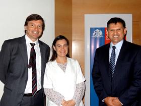Sr. Luis Alberto, Dra. Pilar Echeverria y Sr. Pablo Varas
