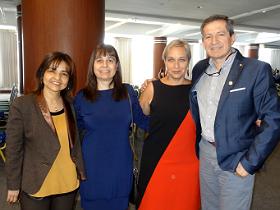 Dres. Rossana Faúndez, Marcela Godoy, Sylvia Cruchet y Francisco Moraga