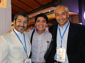 Dres. Carlos Benítez, Alex Ruíz y Arnoldo Riquelme