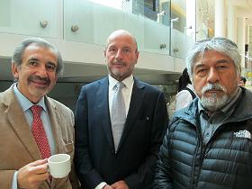 Dres. Gustavo Moya, Erasmo Bravo y Gabriel Álvarez