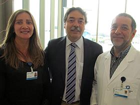 Srta. Ana maría Polanco, Dres. Cristian Munitiz y Osvaldo Gasc