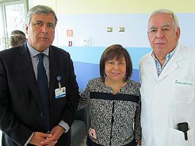 Sr. Osvaldo Henríquez, Sra. Patricia Pineda y Dr. Eduardo Mordojovich