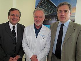 Sr. Rafael Espinoza, Dr. Renato Carrasco y Sr. Hjalmar Carvacho
