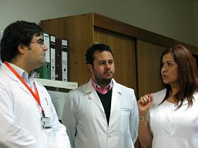 Dres. Carlos Zúñiga, Felipe Silva y Cecilia Carvacho
