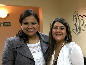 Dra. Macarena Amador y Klga. Giovanna Abrigo