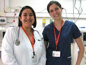 Dra. Beatriz Tapia y EU Nicole Chamblás