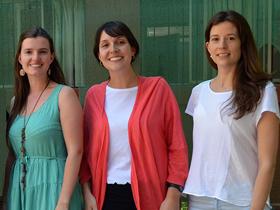 Dras. Valentina Leiva, Charlotte Olivares y Caterina Schiappacasse