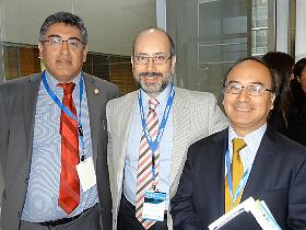Dres. Juan Patricio Valderas, Rodolfo Lahsen y Víctor García