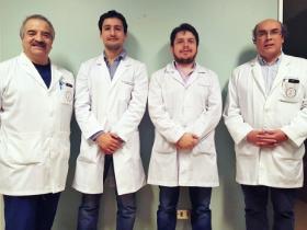 Dres. Ramón Hernández, Cristián Correa, Enrique Pavez y Víctor Montoya