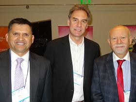 Sr. Pablo Varas, Dres. Mauricio Fernández y Alejandro Abufhele