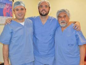 Dres. Ramón Serra, Nicanor Barrena y Gabriel Álvarez