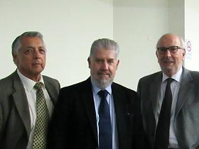 Dres. Luis Kiger, Eduardo Alonso y Carlos Saieh
