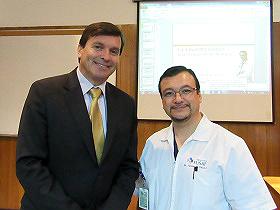 Sr. Luis Alberto Lindermeyer y Dr. Fernando Véliz