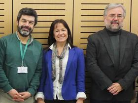 Dres. Yuri Carvajal, María Elena Santolaya y Manuel Kukuljan