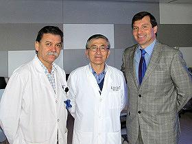 Dres. Edgardo Corral, Nelson Peréz y Sr. Luis Alberto Lindermeyer