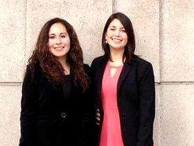 Srtas. María Gabriela Maldonado y Francisca Uribe