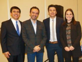 Dres. José Luis Pérez y Hugo Valenzuela, Klgo. Felipe Damiani y Dra. Claudia Fuentes