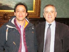 Dr. Nelson Pérez y Sr. Alfredo Barbería