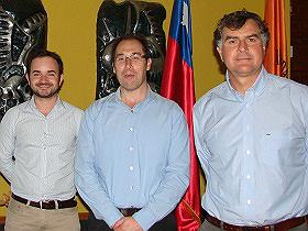 Dres. Jorge Cornejo, Víctor Barrientos y Patricio Erskine