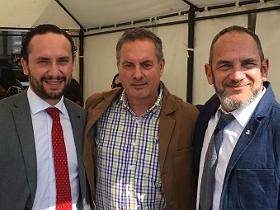 Dres. José Manuel Santacruz, Ronald Bargsted y Daniel Matusevich