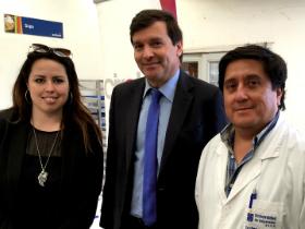 Srta. Javiera Guzmán, Sr. Luis Alberto Lindermeyer y Dr. Marcos Montaño