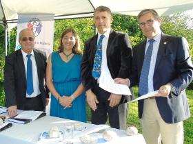 Dres. Jaime Tapia, Claudia Bertrán, Humberto Soriano y Luis Felipe González