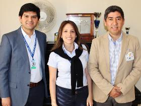 Sr. Fernando Lagos, Dres. Laura Díaz y Mauricio Olivares