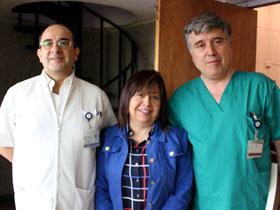 Dr. Domingo Barrientos, Sra. Patricia Pineda y Dr. Jaime Tobar