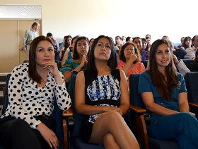 Srtas. Paula Ligeti Stuardo, Paula Cavieres y Pamela Sepúlveda