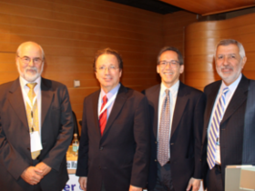 Dres. Ramiro González, Ricardo Pinto, Andrew Liu y Fernando Martínez