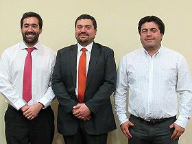 Dres. Gabriel Vial, Fernando Uribe y Cristóbal Suazo