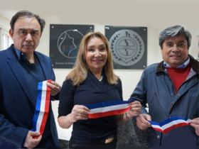 Dres. Jaime Acuña, Carmen Moren y Luis Felipe Jiménez