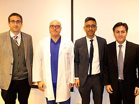 Dres. Andrés Fantuzzi, José Díaz, Carlos Romero y Rubén Lamich