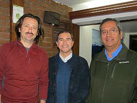 Dres. Julio Ibarra, Manuel Novajas y Carlos Astudillo