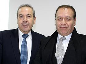 Sr. Eduardo Barra y Dr. Raúl Lazarte