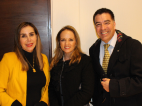 Mercedes Zárate, Dra. Ada Cuevas y Maximiliano Toledo