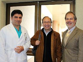 Dres. Angelo Bravo, Marlos Merino y Manuel Barros