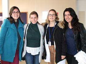 Carolina Bravo, Giulia Gaggero, Dra Ana María Julio y Alejandra López