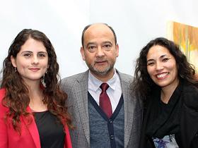 Srta. Cynthia Caglieri junto a Dres. Mauricio Carrasco y Jessica Pozo