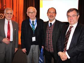 Dres. Benjamín Vicente, Otto Dörr, Francisco Vergara y Rolando Pihán