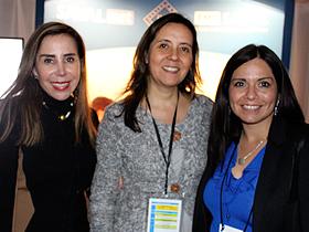 Mercedes Zárate, Dra. Claudia Ramos y Denisse Domínguez