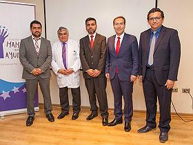 Dres. M. Zamorano, J. Balart, Sr. W. Montoya y Dres. M. Vicuña y J. Labbé
