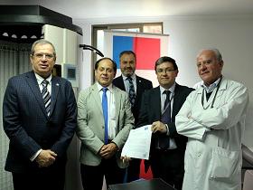 Dr. Sergio Häberle, Ernesto Jorquera, Francisco Correa, Claudio Arriagada y Dr. Luis Montes